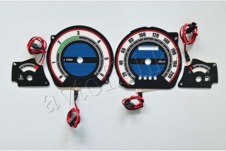 Ford Transit светодиодные шкалы (циферблаты) на панель приборов