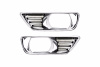 Toyota Camry V40 (2006-2009) рамки противотуманных передних фар хромированные, комплект 2 шт.