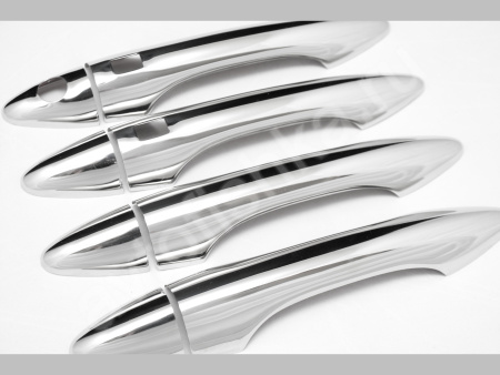 Hyundai ix35 (2010-) накладки на ручки дверей с чипом из нержавеющей стали, 4 шт.