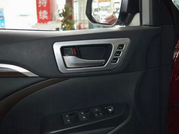 Toyota Higlander (14–) Окантовка внутренних дверных ручек, 4 части, хром