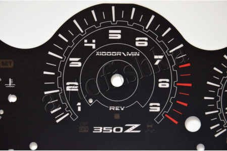 Nissan 350 Z светодиодные шкалы (циферблаты) на панель приборов