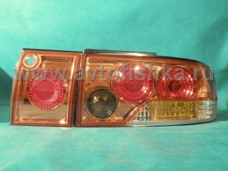 Mitsubishi Lancer (92-96) фонари задние красные, дизайн Altezza, комплект лев.+прав.