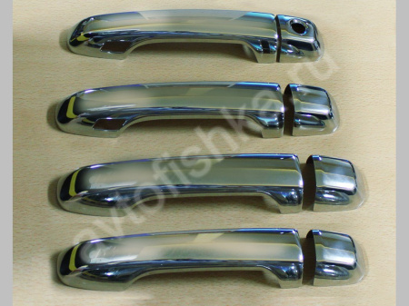 Toyota Land Cruiser Prado 150 (2010-) накладки на ручки дверей из нержавеющей стали, 4 шт.