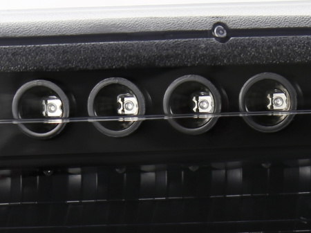 Chevrolet Tahoe, Suburban (99-06) фары передние линзовые черные в комплект с подфарами