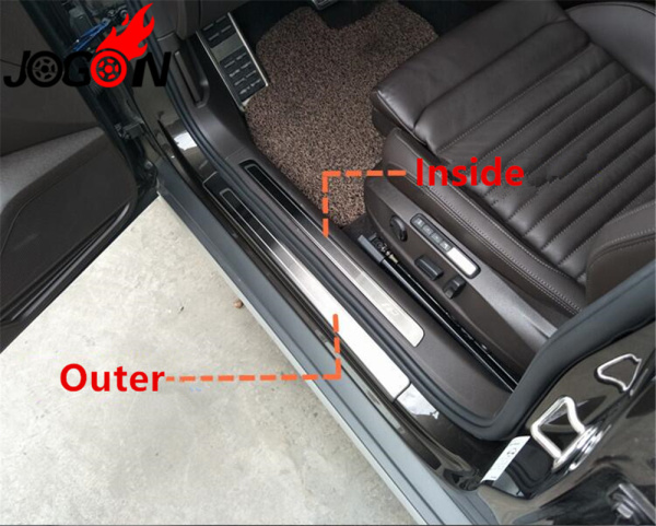 Накладки на внутренние пороги, нерж. сталь Volkswagen Passat (B6), Passat (B7), Passat (B8), Passat CC