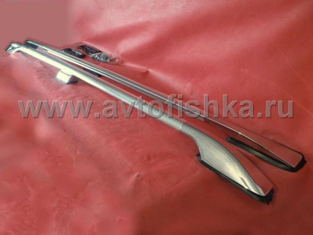 Toyota Land Cruiser 200 (08-/12-/15-) рейлинги продольные на крышу, алюминиевые хромированные, комплект.