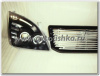 Toyota Land Cruiser Prado 120 (02-) решетка радиатора алюминиевая с черной рамкой.