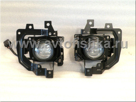 Mitsubishi Lancer 9 (05-07) фары передние противотуманные с черными рамками, комплект 2 шт.