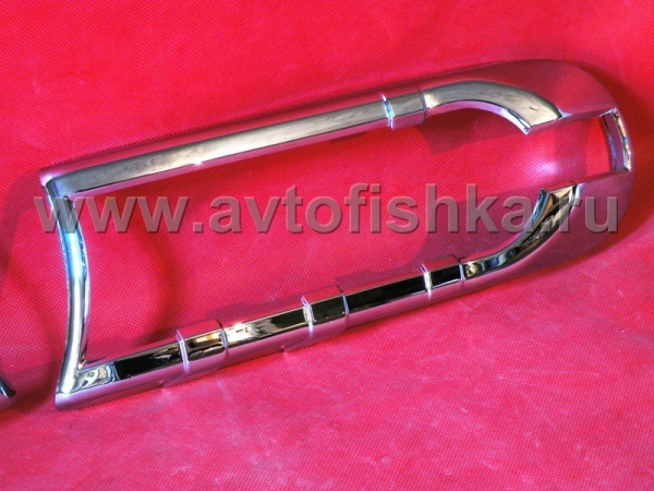 Toyota FJ Cruiser (07-) хромированные декоративные накладки на передние фонари поворотников, комплект 2 шт.