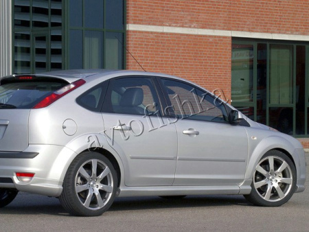 Ford Focus 2 (04 – 11) пластиковые пороги "MS"