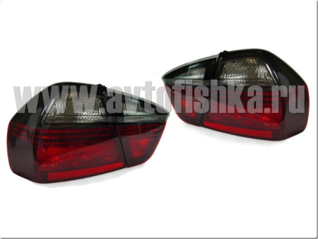 BMW 3 E90 (05-) задние красно-тонированные фонари, комплект 2 шт.