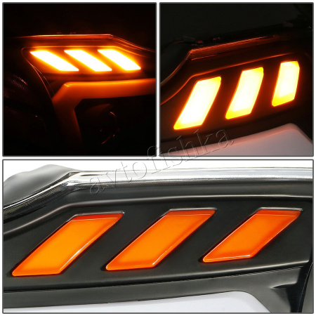 Nissan Titan (04-15), Armada (04-07) LED фары передние линзовые и ДХО