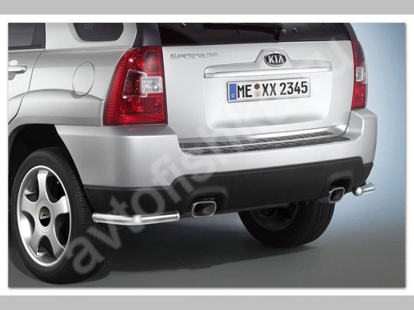 Kia Sportage (2010-) накладка на кромку крышки багажника из нержавеющей стали, 1 шт.