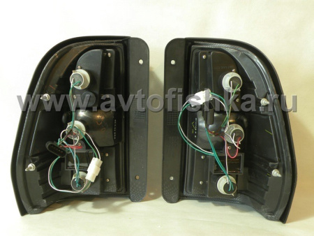 Chevrolet Trailblazer (01-09) фонари задние светодиодные карбоновые, комплект 2 шт.