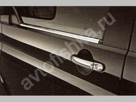 Volkswagen Transporter T5 (2003-) накладки на ручки дверей из нержавеющей стали, 4 шт.