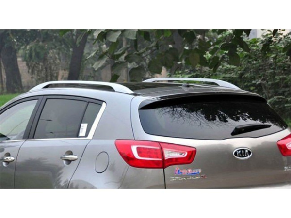Kia Sportage с 2010 года рейлинги на крышу продольные алюминиевые серебристые