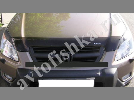 Дефлектор капота темный с надписью Honda CR-V 2002-2006