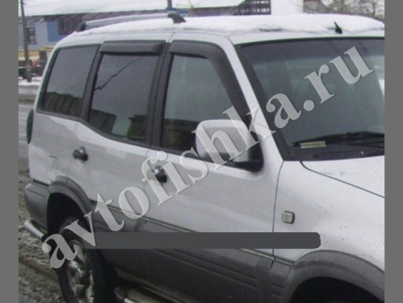Дефлекторы боковых окон EGR 4 части темные Nissan Terrano 2 2001-2006