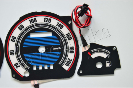 Ford Transit светодиодные шкалы (циферблаты) на панель приборов