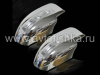 Chevrolet Cruze (08-) хромированные накладки на боковые зеркала со светодиодными поворотниками, комплект 2 шт.