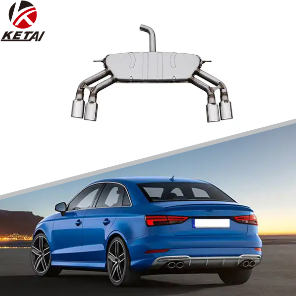 Двойной выхлоп S3 S-line для Audi A3 седан 2013-2020