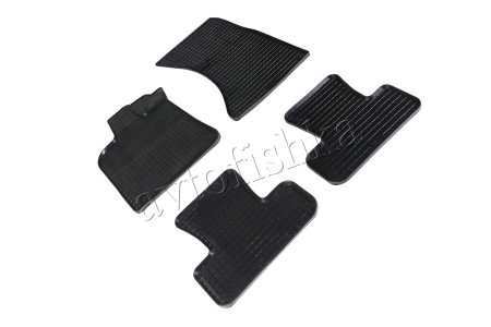 Audi Q5 (08-17) резиновые коврики, дизайн "Сетка"