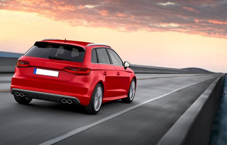 Задний диффузор S3 для Audi A3 хэтчбек 2013-2016