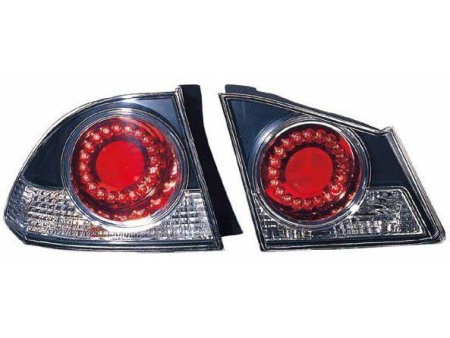 Honda Civic VIII (06-) фонари задние светодиодные красно-черные, комплект 2 шт.