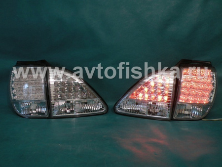 Lexus RX300 (97-03) фонари задние светодиодные хромированные, комплект 2 шт.