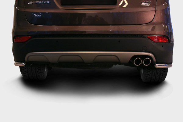 Защита задняя уголки d42,Hyundai Santa Fe 2013-, HYSF.76.1626