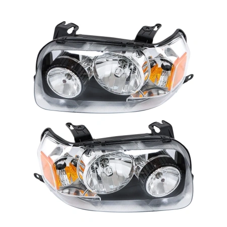 Ford Escape, Maverick (05-07) фары передние хромированные, комплект 2 шт.