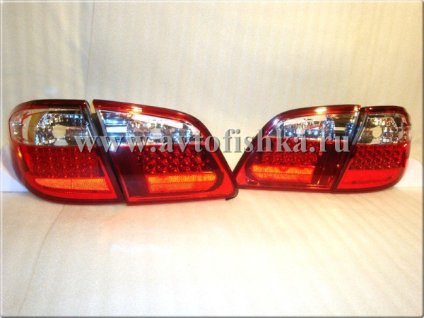 Nissan Maxima QX III (00-03) фонари задние светодиодные красно-белые, комплект лев.+прав.