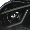 Mercedes C-class W203 (00-07) фары передние линзовые черные, светодиодные 