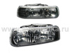 Chevrolet Tahoe, Suburban (99-06) фары передние черные, комплект 2 шт.