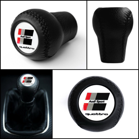 Audi Sport Quattro Кожаная ручка КПП B2 80 90 100 200 A6 C5 A4 B5 RS4 B5 A8 D2
