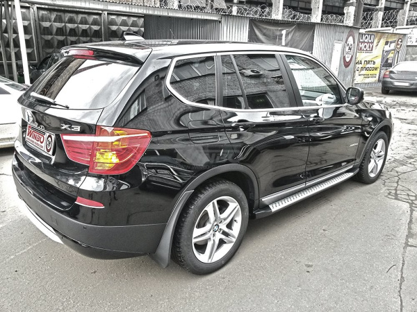 BMW X3 (2010-) подножки боковые в стиле Оригинал