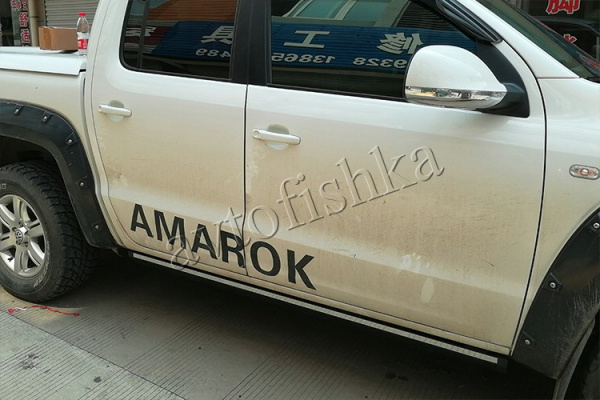 Amorok Crew Cab 2015+ штатные выезжающие электропороги автоматические