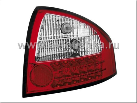 Audi A6 (97-04) фонари задние диодные красно-белые, комплект 2 шт.