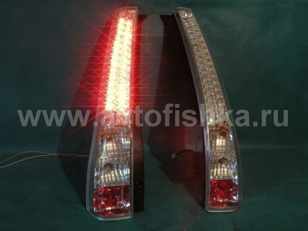 Honda CR-V II (01-05) фонари задние светодиодные хромированные, комплект 2 шт.