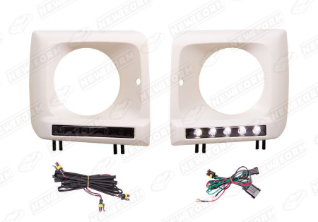 Mercedes-Benz G-Klasse W463 1990 - 2018 Очки на фары с черными ДХО