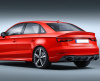 Черный диффузор RS3 S-line для Audi A3 седан 2017-2020