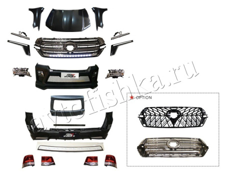 Toyota Land Cruiser J200 (07–15) рестайлинг комплект в 2019 | обвес ELFORD