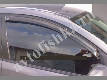 Дефлекторы боковых окон 2 части дымчатые Mazda 3 2003-2009