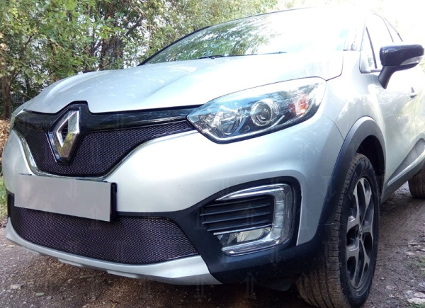 Renault Kaptur (16–) Защита радиатора Premium, чёрная, низ
