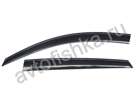 BMW X6 E71 (2008-) дефлекторы боковых окон темные, ветровики, комплект 4 шт.