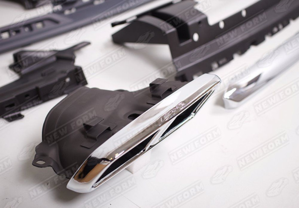 Mercedes-Benz S-Klasse W222 2013 - 2017 Диффузор заднего бампера с насадками 6.5 AMG