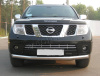 Nissan Pathfinder (05-) защита переднего бампера, труба 76 мм