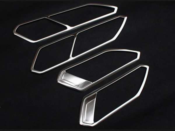 Volkswagen Tiguan (17–) Окантовка внутренних дверных ручек, 4 части, ABS Silver