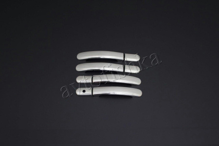 Ford Fusion (02-12) накладки на ручки дверей из нержавеющей стали, комплект на 4 двери