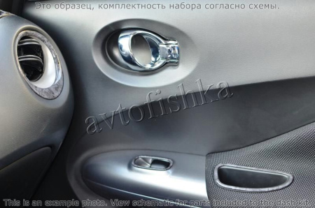 Декоративные накладки салона Nissan Juke 2011-н.в.